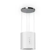 Klarstein Barett, sziget páraelszívó, Ø 35 cm, légkeringetés, 560 m³/ó, LED, aktívszén szűrő, fehér akciós termékkép 1
