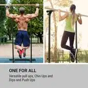 KLARFIT T-Trix, pull up állomás, MultiGym koncept, max. 110 kg, szállítótáska, fekete termék 2. képe