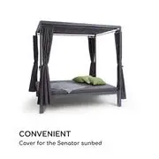 Blumfeldt Senator Cover, burkolat, poliészter, vízálló, cipzár, szürke termék 2. képe