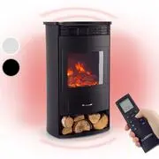 Klarstein Bormio, elektromos kandalló, 950/1900 W, termosztát, heti időzítő, fekete akciós termékkép 1