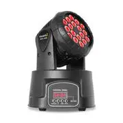 Beamz MHL, Moving Head Wash, 18 x 3 W, RGB DMX, fekete akciós termékkép 1