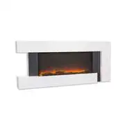 Klarstein Studio Light & Fire 2, elektromos kandalló, 1000/2000 W, MDF, távirányító, fehér akciós termékkép 1