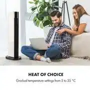 Klarstein Hightower Heat Deluxe, meleglevegős ventilátor, 2200 W, oszlop hősugárzó, termosztát termék 2. képe