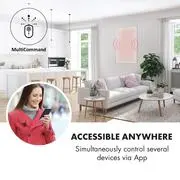 Klarstein Wonderwall 960 Smart, infravörös hősugárzó, 80 x 120 cm, 960 W, heti időzítő, IP24, fehér termék 2. képe