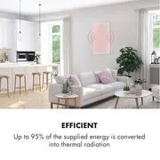 Klarstein Wonderwall 60, Infravörös hősugárzó, 60 x 100 cm, 600 W, heti időzítő, IP24 termék 2. képe