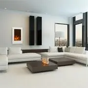 Klarstein Lausanne Vertical, elektromos kandalló, 2000 W, heti időzítő, fehér termék 2. képe