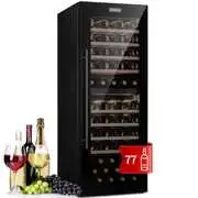 Klarstein Barossa 77 Duo, borhűtő,191 liter, 2 zóna, 77 palack, érintőképernyős, LED, fekete akciós termékkép 1