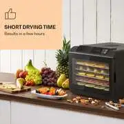 Klarstein Arizona Jerky, aszalógép, 500 W, 35 - 70 °C, digitális érintőképernyős kijelző, fekete termék 2. képe