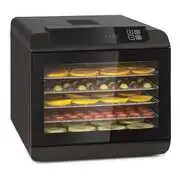 Klarstein Arizona Jerky, aszalógép, 500 W, 35 - 70 °C, digitális érintőképernyős kijelző, fekete akciós termékkép 1