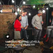 Blumfeldt Rising Sun Zenith, hősugárzó, 2500 W, IP34, távirányító, ezüst termék 2. képe