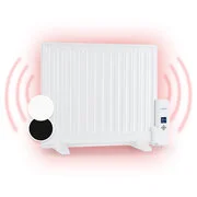 OneConcept Wallander, olajradiátor, 600 W, termosztát, olajfűtés, lapos design, fehér akciós termékkép 1