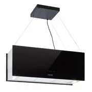 Klarstein Kronleuchter XL, mennyezeti páraelszívó, 90 cm, 590 m³/ó, LED, érintőképernyős, fekete akciós termékkép 1