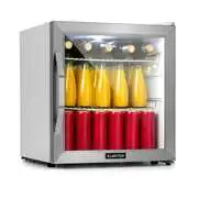 Klarstein Beersafe L Crystal White, hűtőszekrény, E energiahatékonysági osztály, LED, 2 fém rács, üvegajtó, fehér akciós termékkép 1