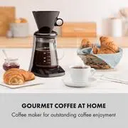 Klarstein Craft Coffee, kávéfőző, 600 ml, mérleg, időzítő, tartozék szűrővel, fekete/fehér termék 2. képe