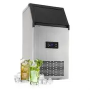 Klarstein Glacial XL, jégkocka készítő, professzionális jégkocka készítő berendezés, 38 kg/24 h, 15 L, LED, rozsdamentes acél, fekete akciós termékkép 1