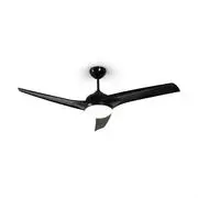 Klarstein Figo, mennyezeti ventilátor, 52" (132 cm) ø, teljesítmény: 55 W, fekete akciós termékkép 1