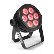 Beamz Professional BAC500 Aluminium, ProPar, 7 x 14W 1 LED diódában, RGBA-UV-CW/WW, fekete akciós termékkép 1