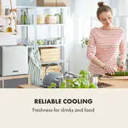 Klarstein Secret Cool, mini hűtőszekrény, minibár, 13 liter, G energiahatékonysági osztály, ezüst termék 2. képe