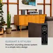 Auna Birmingham, HiFi sztereó rendszer, DAB+/FM, BT, bakelit lemez, CD, USB, AUX bemenet, fa termék 2. képe