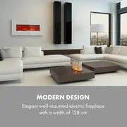 Klarstein Lausanne Long, elektromos kandalló, 1600 W, 2 fűtési fokozat, 128 cm termék 2. képe