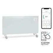 Klarstein Bornholm Smart, konvektor, 2000 W, WiFi, LED kijelző, időzítő, IP24, fehér akciós termékkép 1