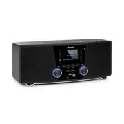 Auna Stockton, mikro sztereó rendszer, max. 20W, DAB +, UKW, CD-lejátszó, BT, OLED, fekete akciós termékkép 1