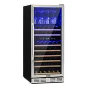 Klarstein Vinovilla 116D, borhűtő, 313 liter, 116 palack, rozsdamentes acél akciós termékkép 1