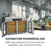 Klarstein Master Jerky 500, aszalógép, 3000 W, 40 - 90 °C, 24 órás időzítő, rozsdamentes acél, ezüst termék 2. képe