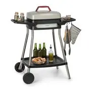 Klarstein Gatsby, elektromos grill, 2000 W, tapadásmentes felület, oldalsó asztalok, bézs/fekete akciós termékkép 1