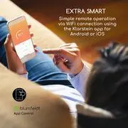 Blumfeldt Smartwave, infravörös hősugárzó, 2400 W, széncső, WiFi,  alkalmazás, fehér termék 2. képe