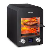 Klarstein Hannibal, magas hőmérsékletű grill, 2200 W, 850 °C, benti, nemesacél, fekete akciós termékkép 1