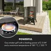 Klarstein Pasadena, gázgrill füstölővel, 2,5 kW, 180°C termék 2. képe