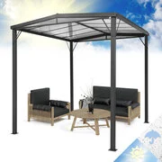 Blumfeldt Pantheon Solid Sky Flat, pergola, tető, 3 x 3 m, polikarbonát, szürke akciós termékkép 1