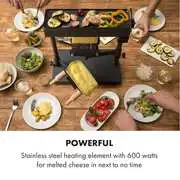 Klarstein Appenzell XL, raclette grillel, 600 W, termosztát, 2 sajttartó termék 2. képe