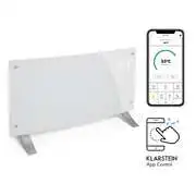 Klarstein Bornholm Curved Smart, konvektor, 2000 W, vezérlés applikáción keresztül, fehér akciós termékkép 1