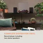 Auna TT-Play PLUS, lemezjátszó, hangszórók, 20W max., BT, 33/45, rpm termék 2. képe