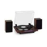 Auna TT-Play PLUS, lemezjátszó, hangszórók, 20W max., BT, 33/45, rpm akciós termékkép 1