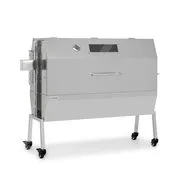 Klarstein Sauenland Pro XL, malacsütő grill, forgó nyárs, 13 W, 4 kerék, rozsdamentes acél akciós termékkép 1