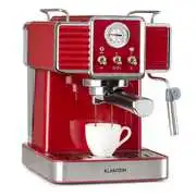 Klarstein Gusto Classico, eszpresszógép, 1350 W, 20 bar, 1,5 l, rozsdamentes acél akciós termékkép 1