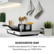 Klarstein FutureChef, indukciós főzőlap, 3000 W, 2 zóna termék 2. képe