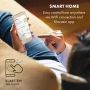 Klarstein Kraftwerk Smart 10K, klíma, 3 az 1-ben, 10 000 BTU, vezérlés alkalmazáson keresztül, távirányító termék 2. képe