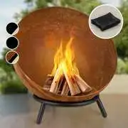 Blumfeldt Fireball Rust, tűzrakóhely, Ø 60 cm, kidönthető rostély, rozsdás megjelenés akciós termékkép 1