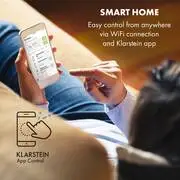 Klarstein Pure Blizzard Smart 7k, mobil klíma, 7000 BTU / 2,1 kW, A energiahatékonysági osztály, távirányító termék 2. képe