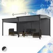 Blumfeldt Pantheon Solid Sky Expand, pavilon, oldalfalak, 3 × 3 - 5,6 m, alumínium akciós termékkép 1