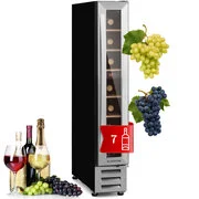 Klarstein Vinovilla 7 built-in Uno, beépített borhűtő, üveg, rozsdamentes acél akciós termékkép 1