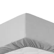 Sleepwise Soft Wonder-Edition, gumis ágylepedő, 180-200 x 200 cm, mikroszálas, világos szürke akciós termékkép 1