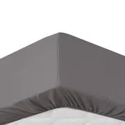 Sleepwise Soft Wonder-Edition, gumis ágylepedő, 180-200 x 200 cm, mikroszálas, sötét szürke akciós termékkép 1