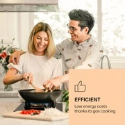 Klarstein Goldflame, gázfőzőlap, 1 wok tűzhely, üvegkerámia termék 2. képe
