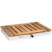 Blumfeldt Sumatra Teak Square, kerti zuhanyzó, alumínium, teakfa, fogantyú akciós termékkép 1