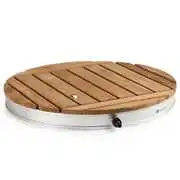 Blumfeldt Sumatra Teak Round, kerti zuhanyzó, alumínium, teakfa, fogantyú akciós termékkép 1